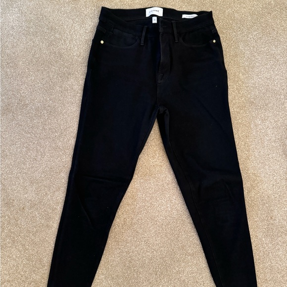 Le high skinny frame jeans in noir (black) - Picture 2 of 4